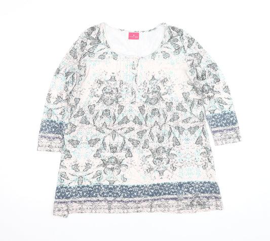 Together Womens Multicoloured XS Tunic Blouse Viscose Jersey