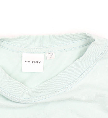 MOUSSY Men's Blue Graphic Print Cotton T-Shirt Size M