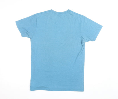 Patagonia Men Blue Slim Fit Animal Graphic T-Shirt M