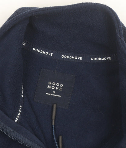Marks and Spencer Goodmove Blue Mens M Fleece Full Zip Jacket