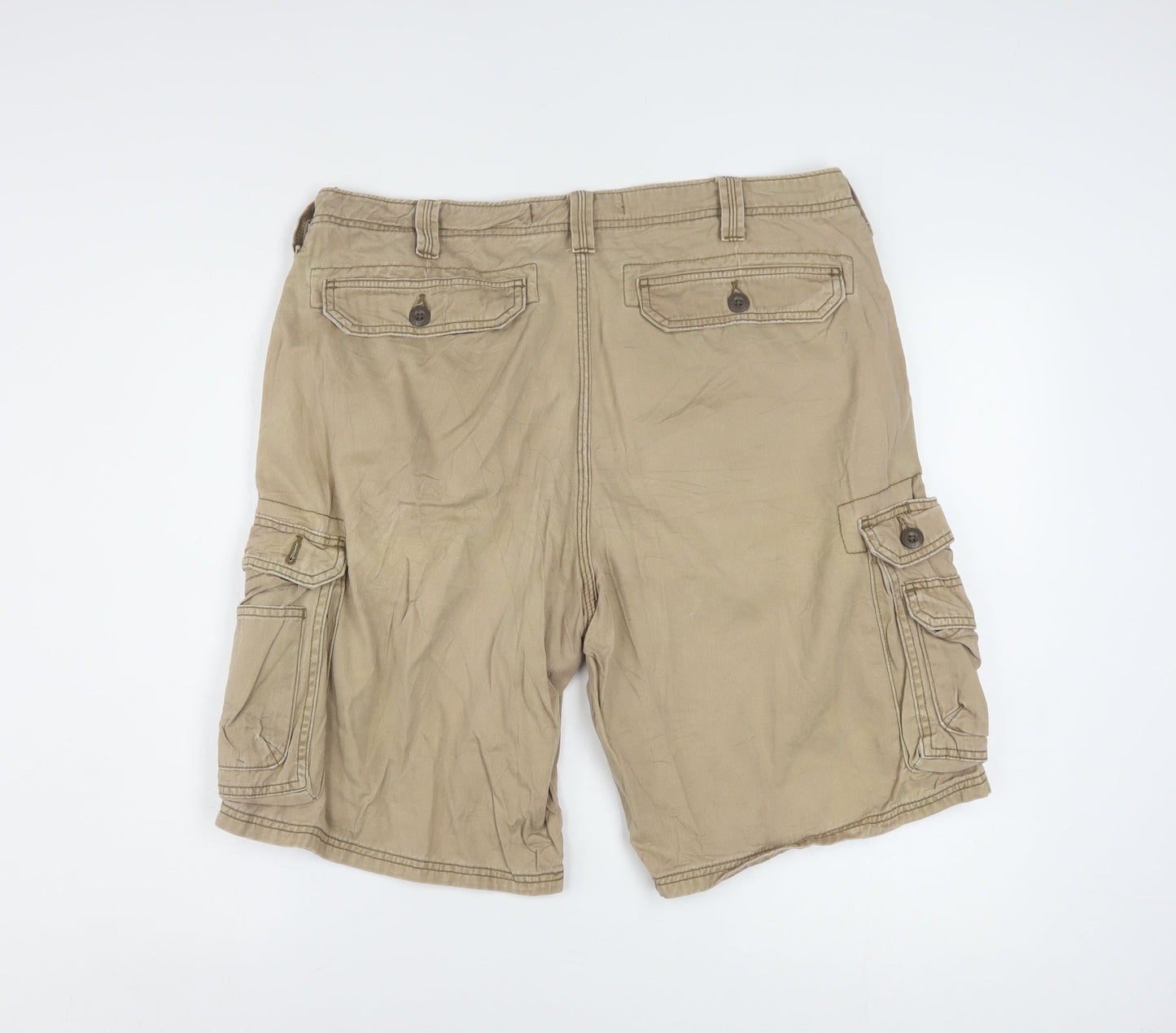 Lee Dungarees Men’s Beige Cargo Shorts Size 36 Regular Cotton