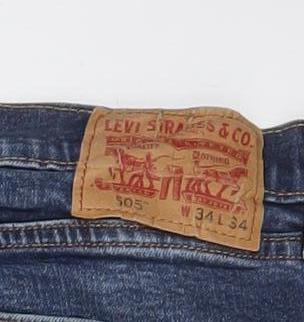 Levi's 505 Men's Blue Regular Straight Denim Jeans W34 L34