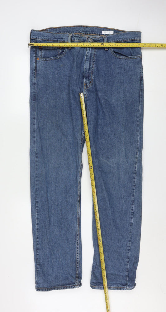 Levi's 505 Men's Blue Straight Denim Jeans W38 L32 Classic Fit