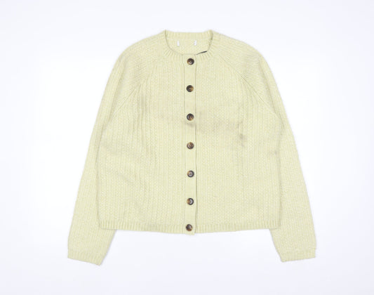 Marks and Spencer Womens Beige Chunky Knit Cardigan M