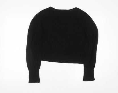 American Apparel Women’s Black Cotton Chunky Knit Jumper Size M