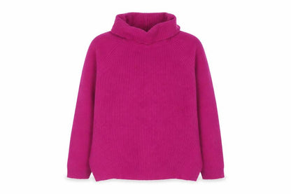 Jigsaw Junior Girls Pink Lambswool Roll Neck Jumper Sweater 12-13 Years