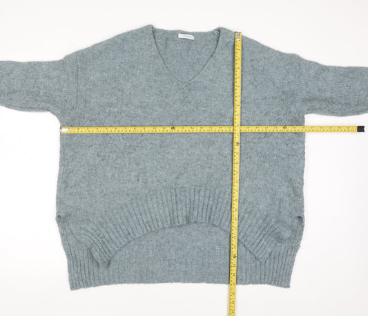 Diverse Women’s Grey V-Neck Knit Pullover Jumper Size S