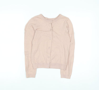 Gap Kids Girls Beige Cotton Button-Up Cardigan 10-11 Years