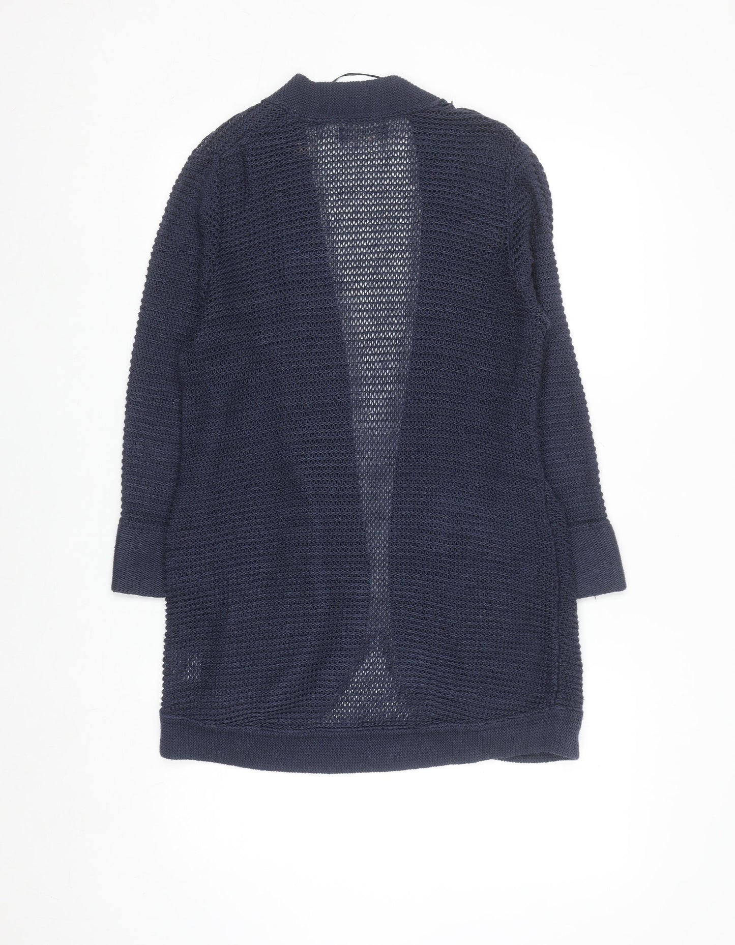 George Women’s Blue Open Knit Long Sleeve Cardigan Size 12