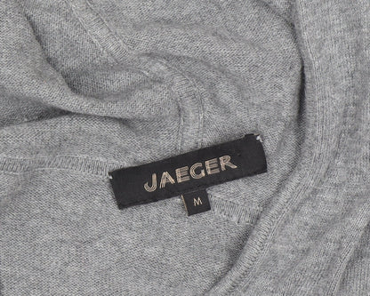 Jaeger Men's Grey Full Zip Cotton Hoodie M Regular Fit
