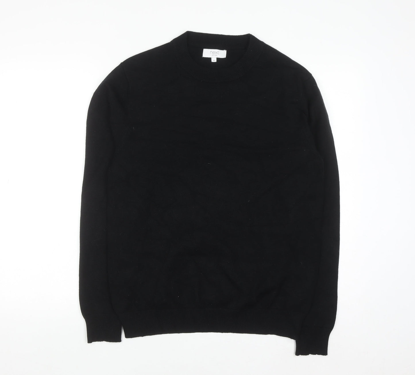 Next Men's Black Medium Crew Neck Pullover Jumper
