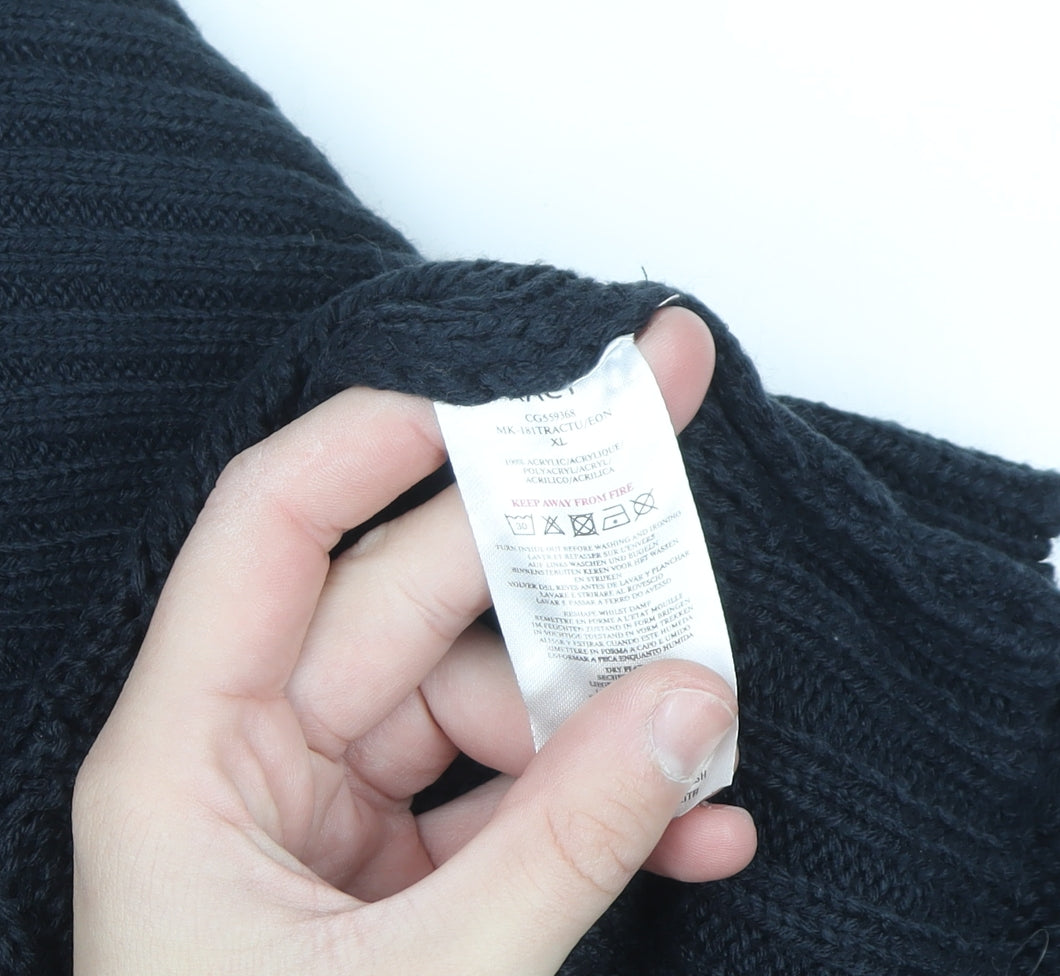 Xact Men's Blue Cable Knit Shawl Collar Cardigan XL