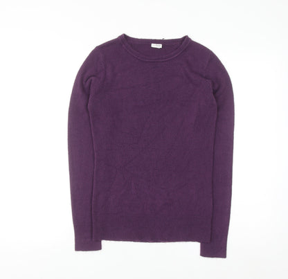 Ethel Austin Women’s Purple Acrylic Long Sleeve Crew Neck Jumper Size 10