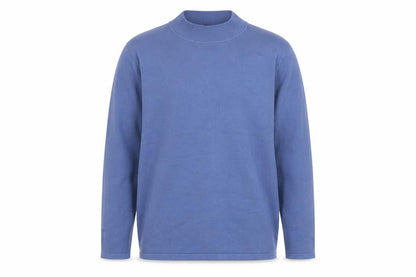Oscar B. Men’s Blue XL Mock Neck Pullover Knit Jumper