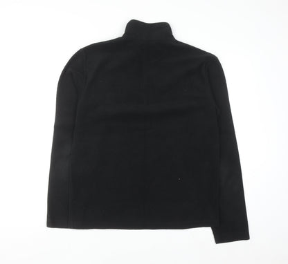 Regatta Mens Black Fleece 1/4 Zip Pullover Sweatshirt M