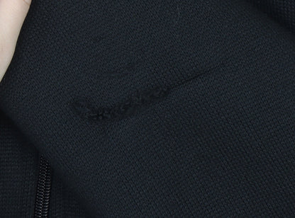 Marks and Spencer Men's Black Full Zip Fleece Sweatshirt S Regular