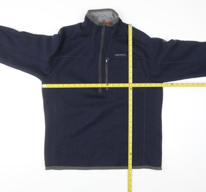 Craghoppers Men's Blue XL 1/4 Zip Fleece Pullover Sweatshirt