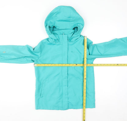 Mountain Warehouse Girls Blue 3-in-1 Hooded Waterproof Jacket 9-10 Years