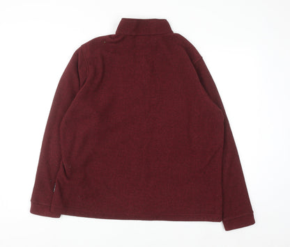 Rohan Women's Burgundy 1/2 Zip Pullover Fleece Sweatshirt L