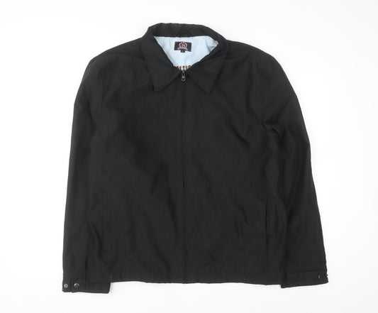 Hutson Harbour Men's Black L Basic Full Zip Jacket Polyester Lined