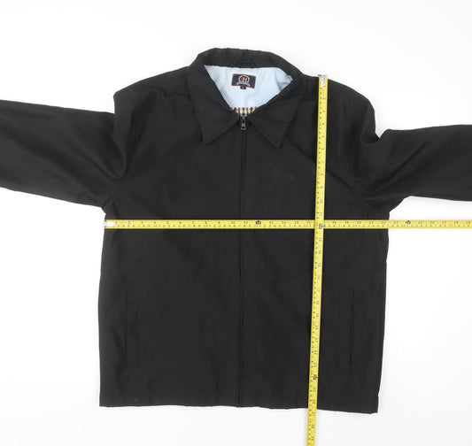 Hutson Harbour Men's Black L Basic Full Zip Jacket Polyester Lined