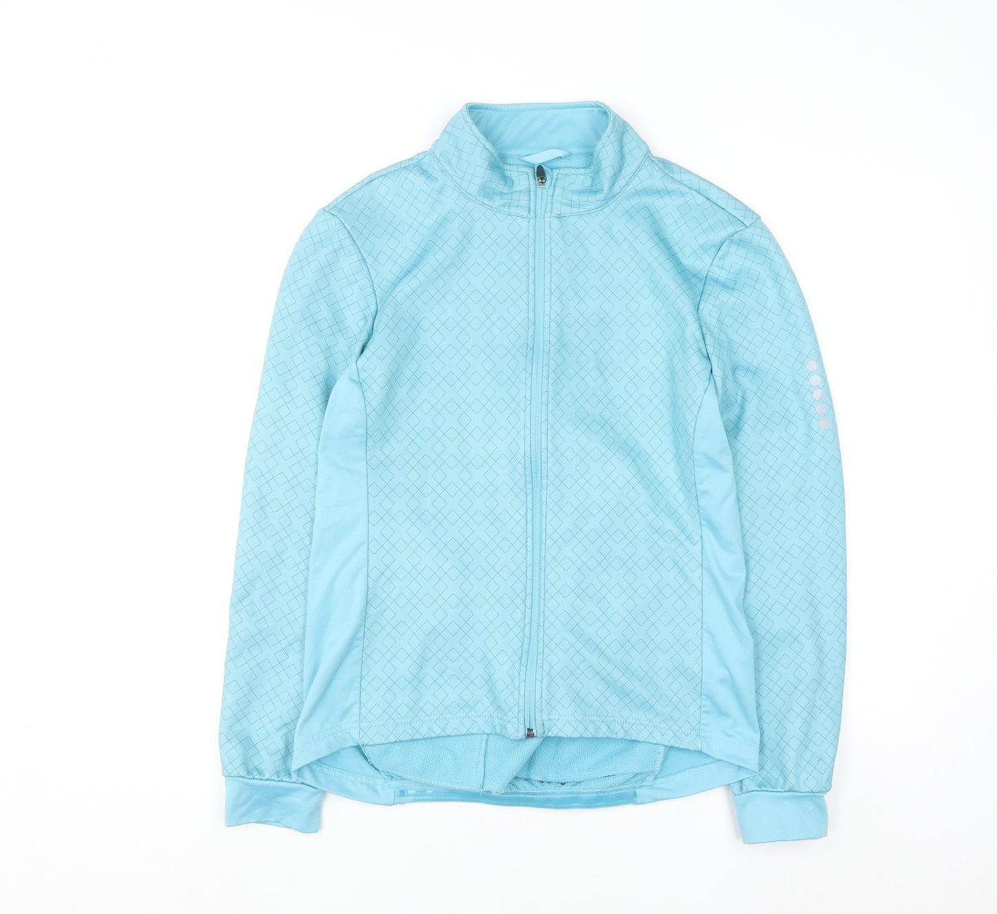 Crane Women Blue Size 14 Full Zip Fleece Sweatshirt Jacket