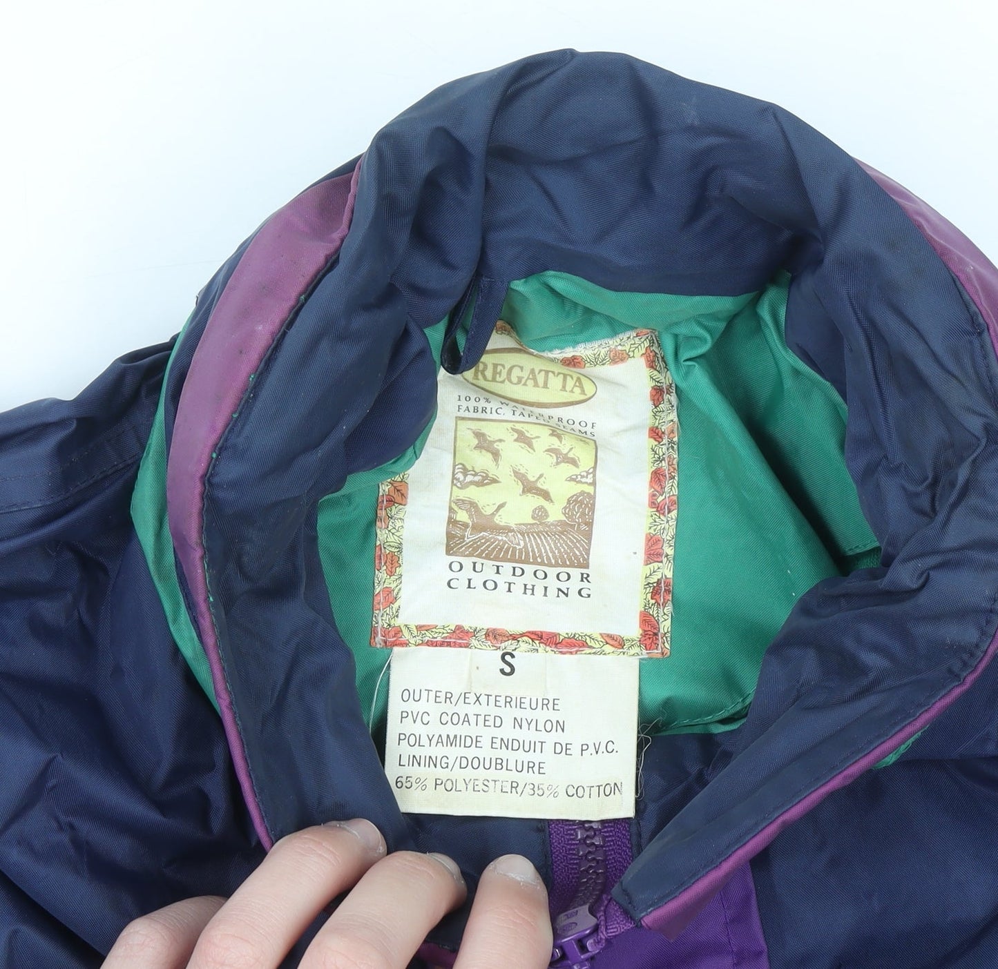 Regatta Women’s Purple Colour Block Windbreaker Jacket S