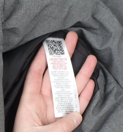 Peter Storm Women's Grey Size 12 Long Puffer Coat with Hood