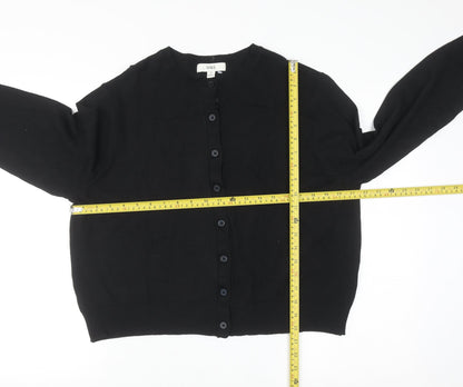 Marks and Spencer Women's Black Long Sleeve Cardigan Size 18