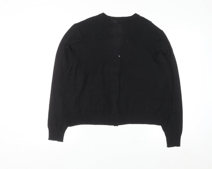 Marks and Spencer Women's Black Long Sleeve Cardigan Size 18