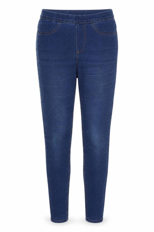 Marks & Spencer Women's Blue Jeggings UK 10 Regular Fit Stretch Denim