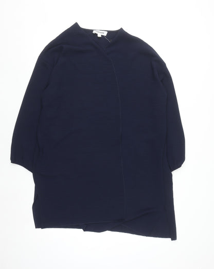 Gerard Women's Blue V-Neck 3/4 Sleeve Open Cardigan Size 16