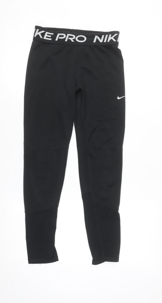 Nike Pro Women Black XL Sports Leggings Moisture Wicking Stretch