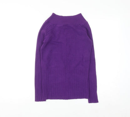 Savida Women’s Purple High Neck Button Cardigan Size 12