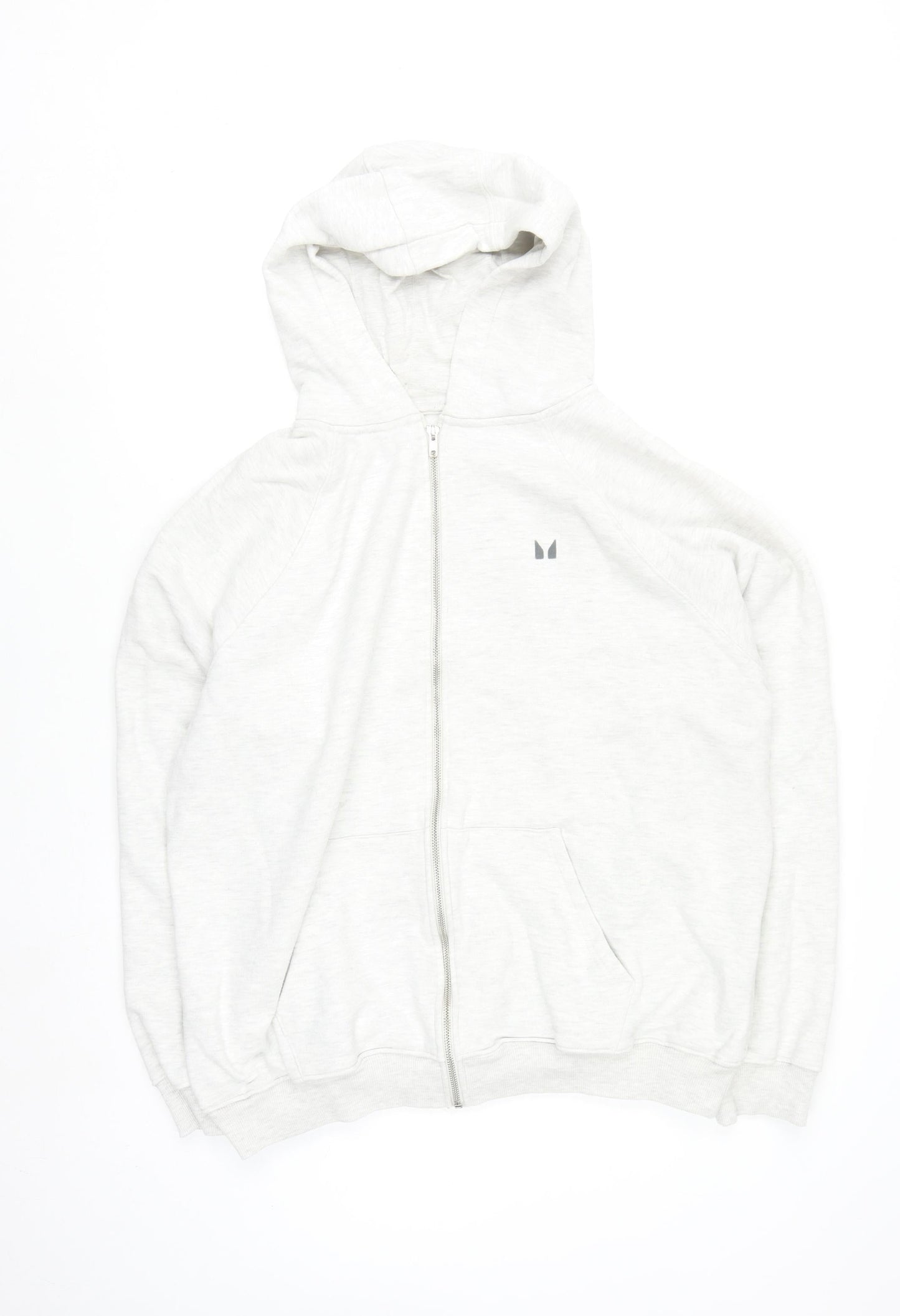 MP Men’s Grey Full Zip Hoodie Size L Regular Fit