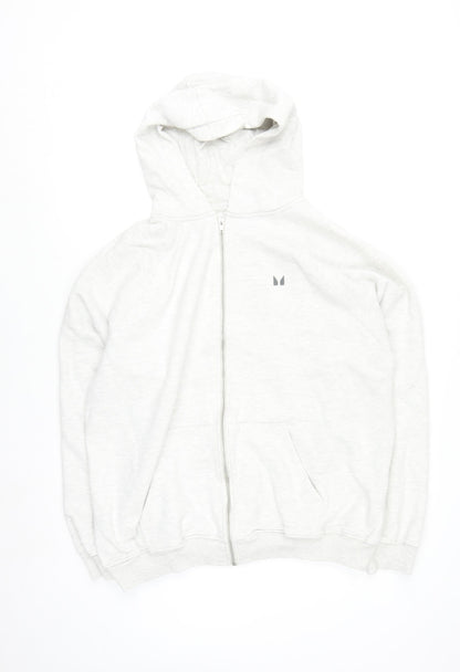 MP Men’s Grey Full Zip Hoodie Size L Regular Fit