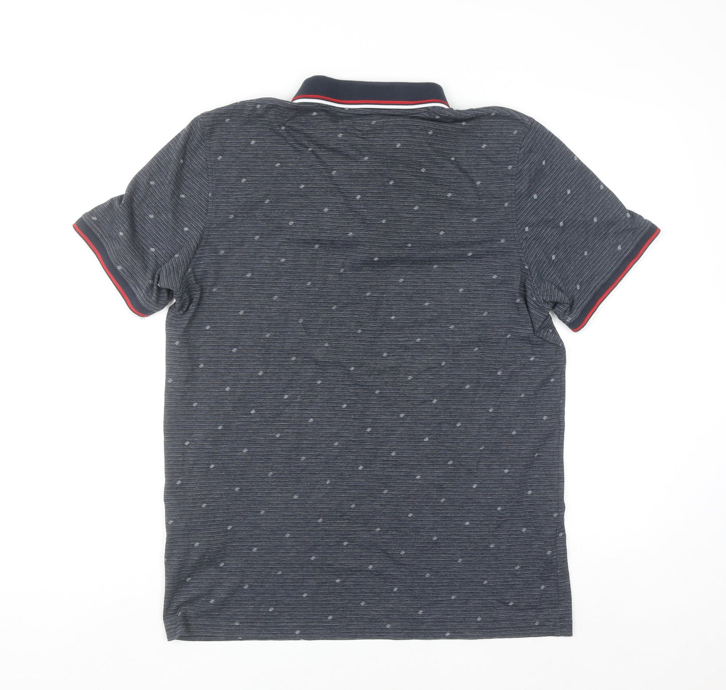 Jack & Jones Men's Blue Slim Fit Polo Shirt Size L