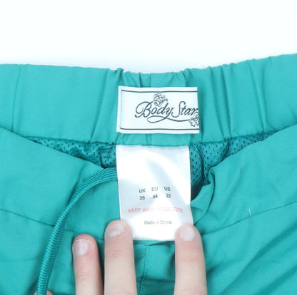 Body Star Women's Green Bermuda Active Shorts Size 26 Polyester