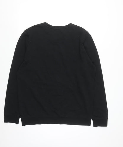 Threadbare Men's Black XL Pullover Sweatshirt C'Est Le Bronx Avant Garde