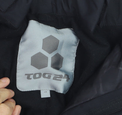 TOG24 Boys Black Waterproof Insulated Ski Salopettes 13 Years