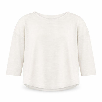 Olive & Oak Women’s Ivory Knit Relaxed Fit 3/4 Sleeve Pullover Jumper M