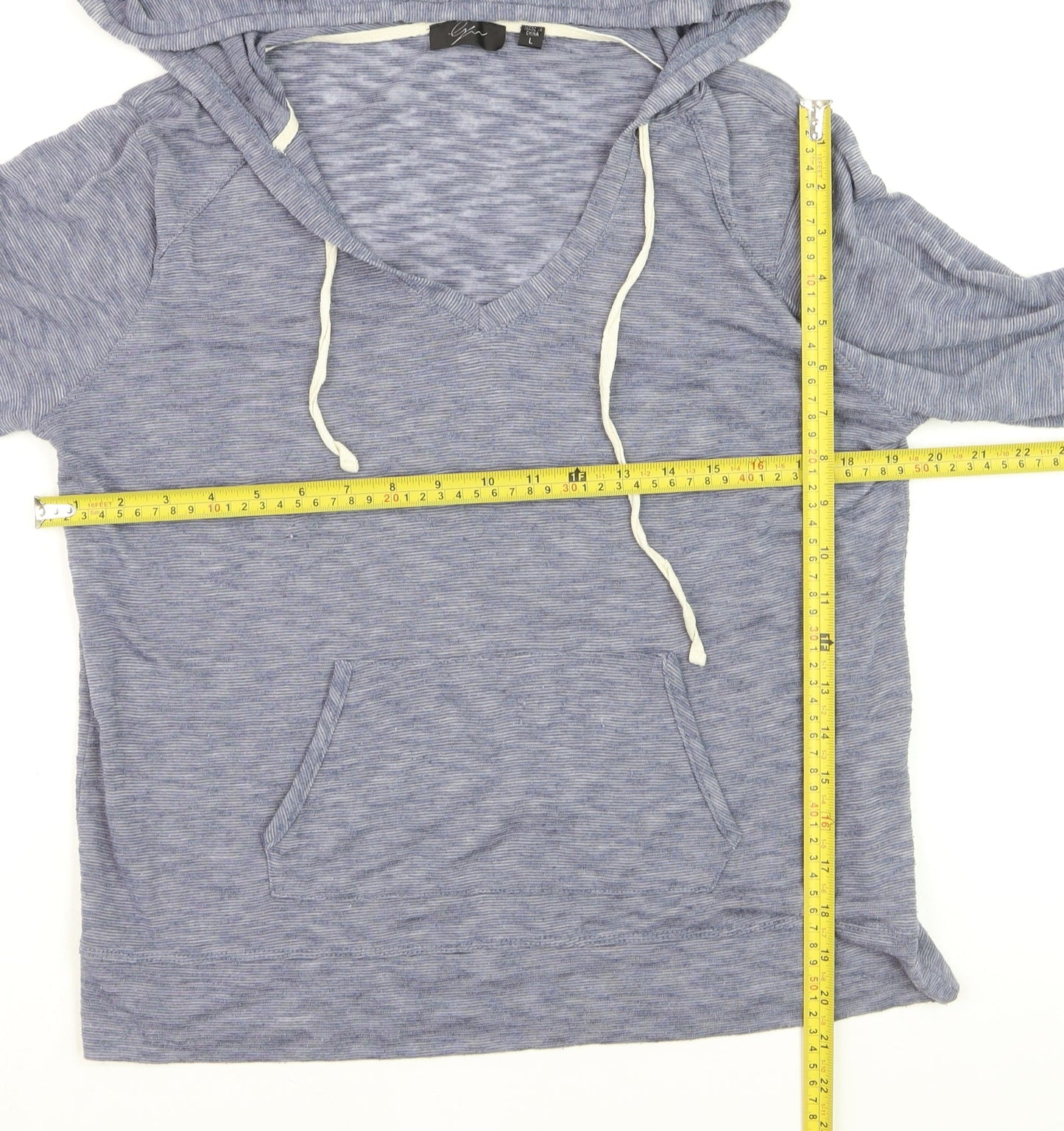 Lyla Women’s Blue Lightweight Pullover Hoodie Size L
