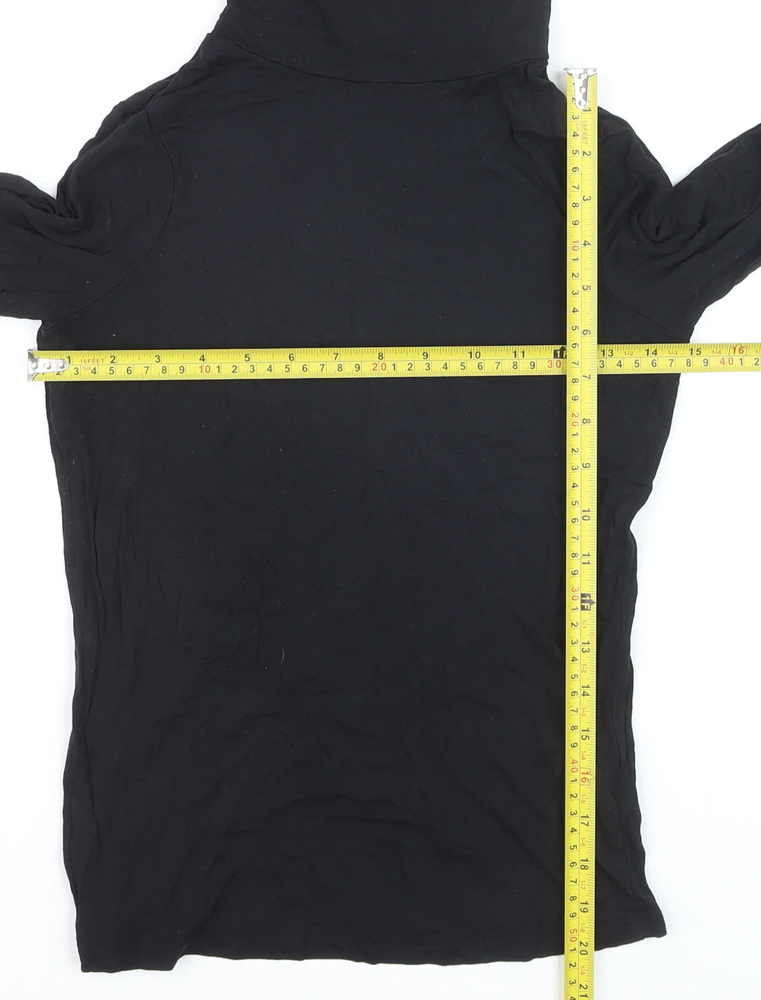 New Look Petite Women's Black Roll Neck Long Sleeve Pullover Jumper Size 10