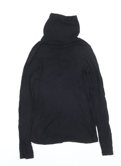 New Look Petite Women's Black Roll Neck Long Sleeve Pullover Jumper Size 10