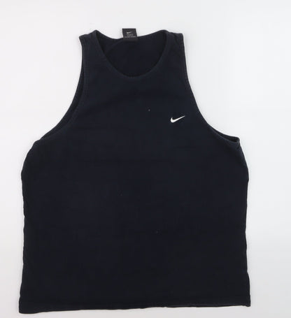 Nike Men's Black XL Athletic Tank Top 100% Cotton Sportswear