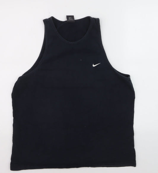 Nike Men's Black XL Athletic Tank Top 100% Cotton Sportswear