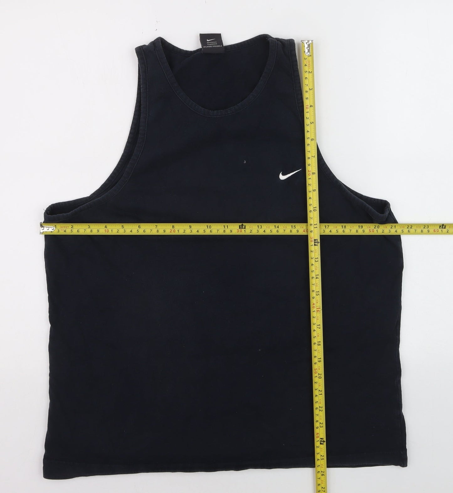 Nike Men's Black XL Athletic Tank Top 100% Cotton Sportswear