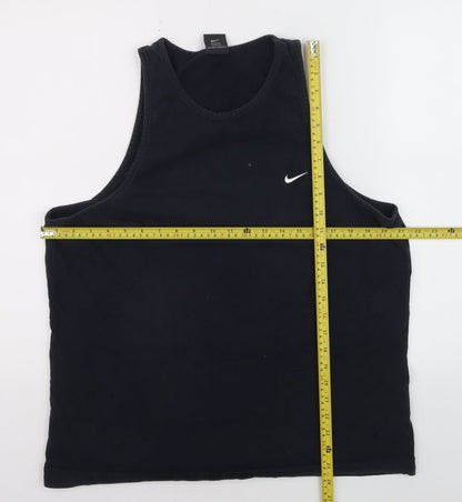 Nike Men's Black XL Athletic Tank Top 100% Cotton Sportswear