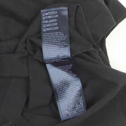 Tommy Hilfiger Men's Black Logo Organic Cotton T-Shirt Size M