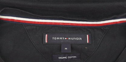 Tommy Hilfiger Men's Black Logo Organic Cotton T-Shirt Size M